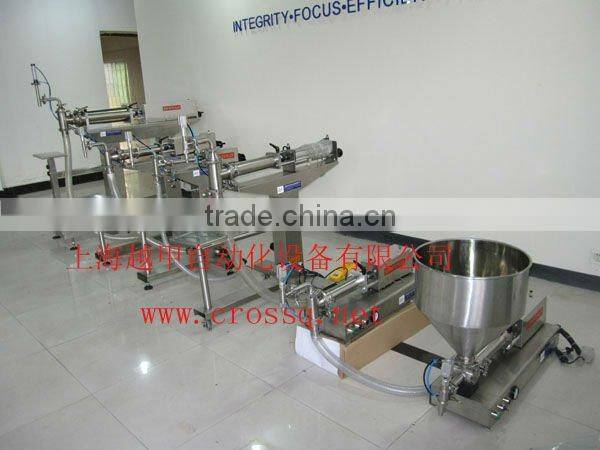 semi automatic piston filler for paste