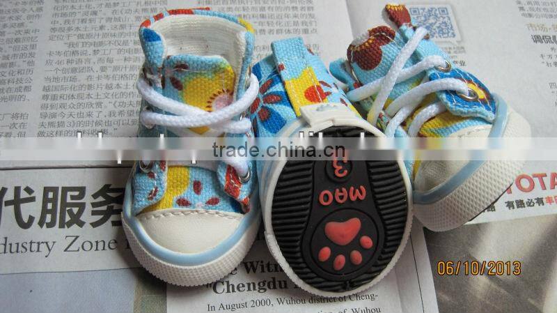 Camouflage canvas shoes dog footwear