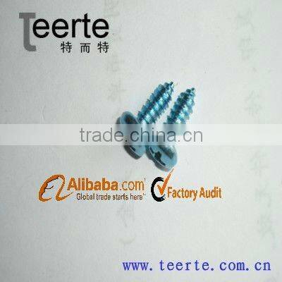 pan head self tapping screw white zinc plated in best-selling