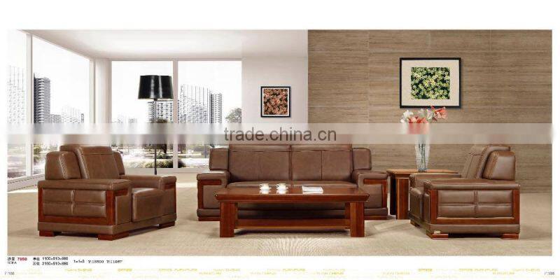 best price bright colored leather sofa set factory sell directly YC7958