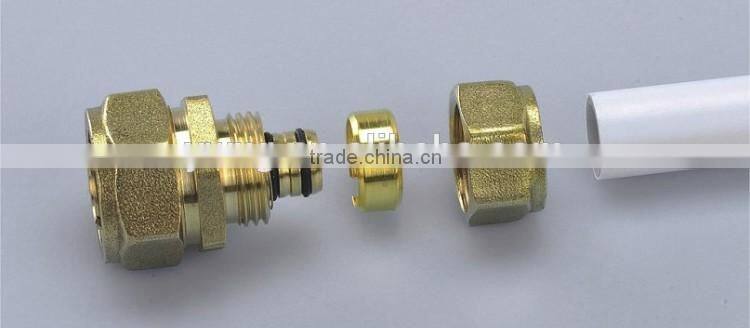 Brass compression fittings male threaded elbow/1216mm brass elbow for pex/al/pex pipes