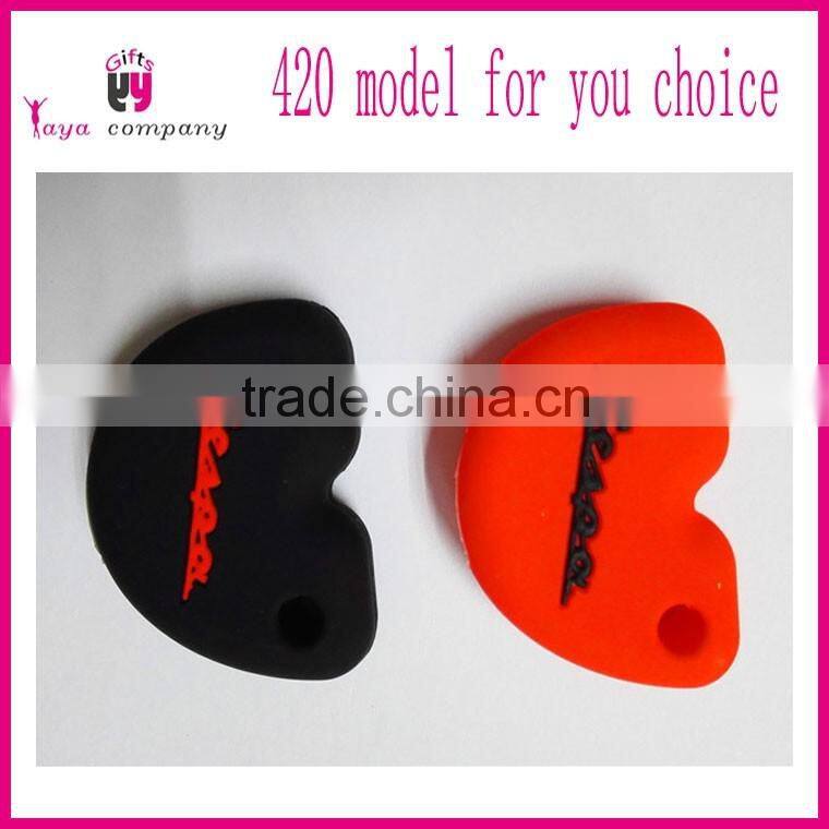 High quality custom oem Food grade silicone vespa parts for key case