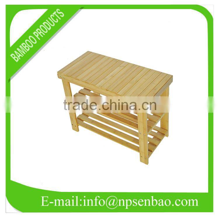 3ties bamboo kitchen trolley