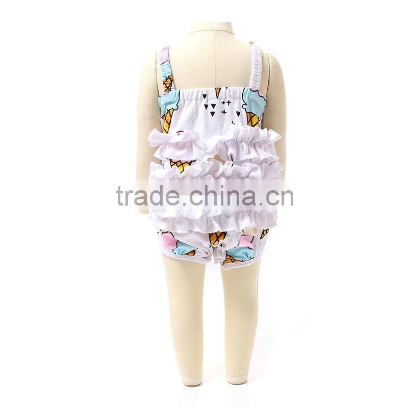 High Quality Wholesale Infant Sleeveless Cotton Cute Ruffle Dressy Baby Rompers