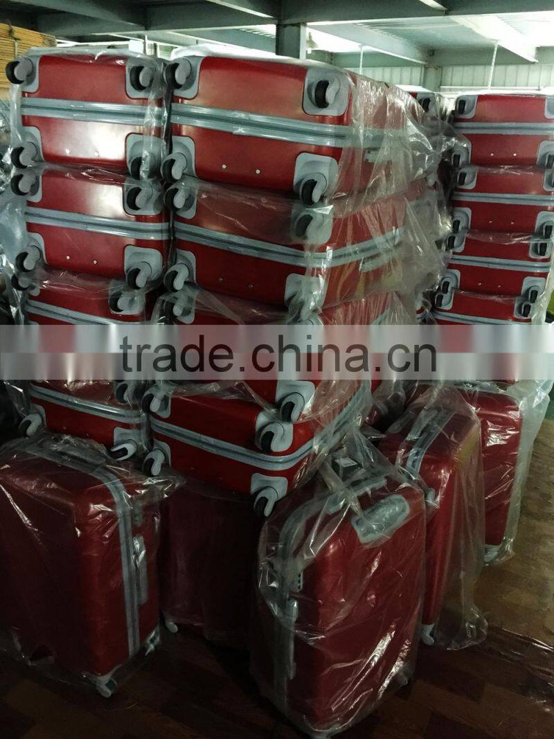 big brand high quality pc material suitcase luggage trolley case with printing film cover