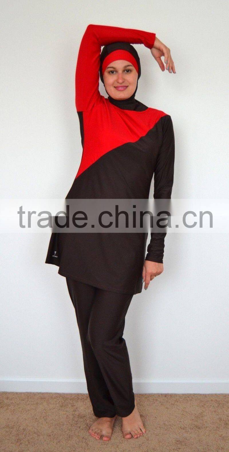 Modesty Women Muslim Swimwear Swimsuit Full Cover Islamic bathing suits