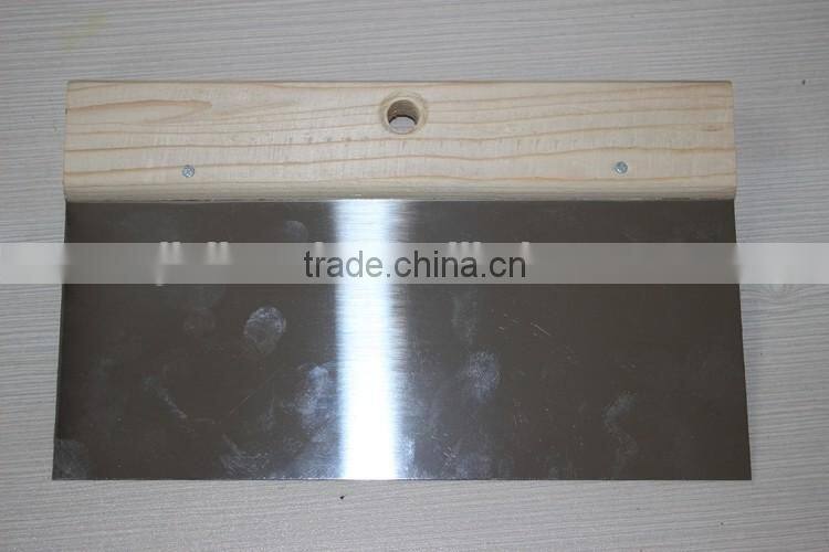Stainless steel scraper /10" 8" /Wooden Hand paint tools