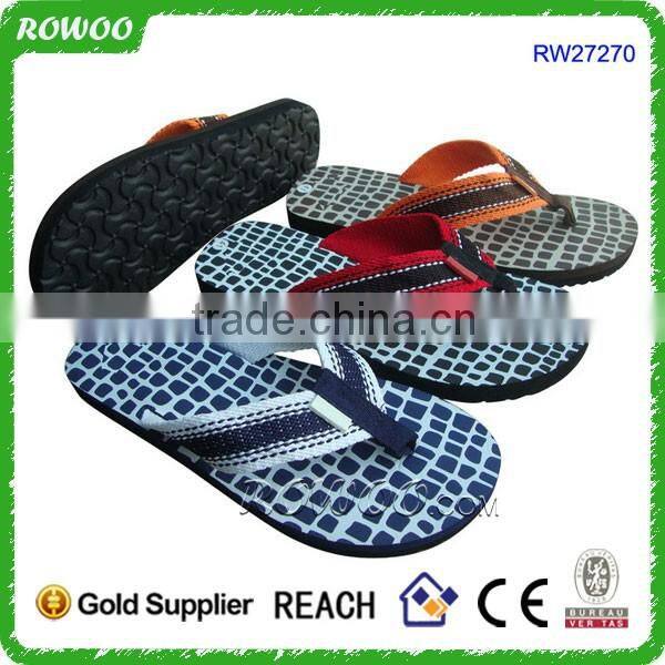 Summer Fashion Walking Beach PU Strap Men Rubber Sandals