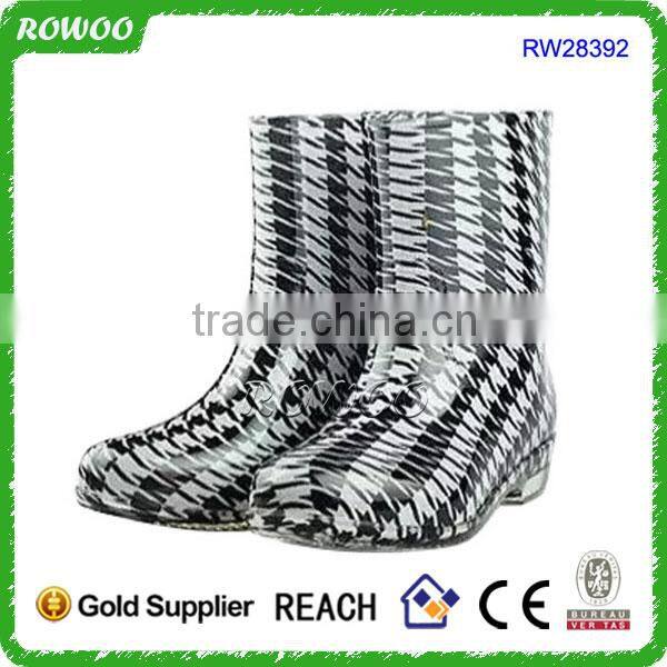 women ankle boot eva boots, rain boot custom printing, rain boot women with heel