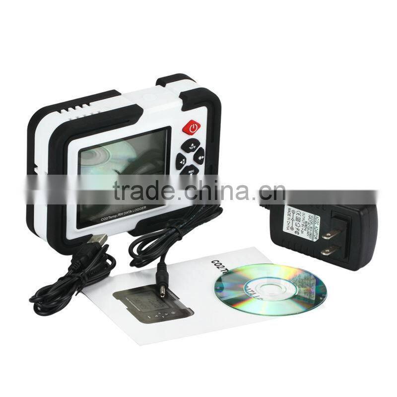 9999ppm Carbon Dioxide CO2 Air Temperature Humidity DataLogger Meter Monitor
