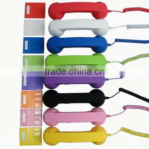retro style mobile phone headset with volume and answer button for iPhone