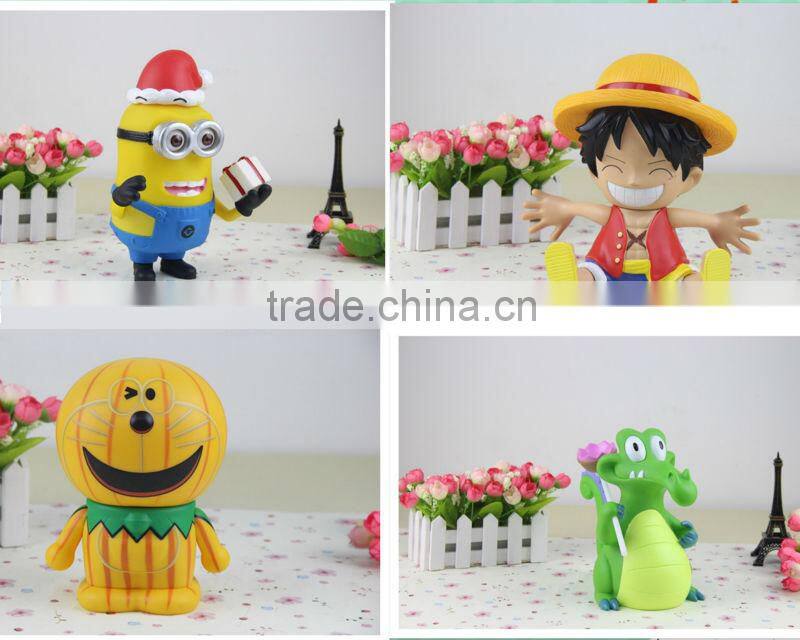 lovly figures model plastic pvc coin bank for kids