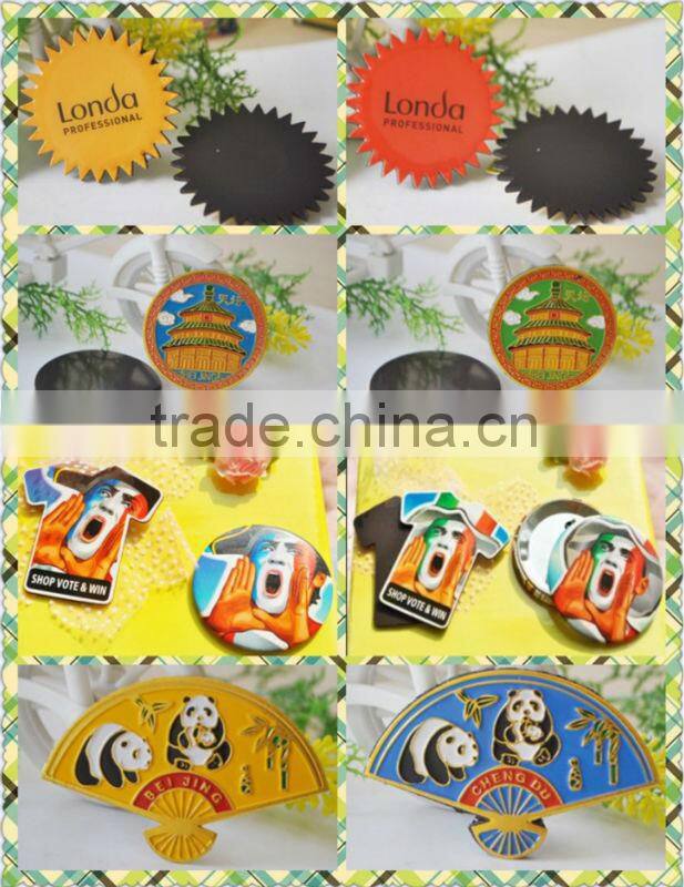 custom pvc soft rubber silicon magnet sticker with keychain