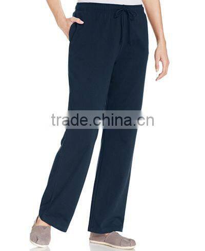Custom china manufacturer eco-friendly blank loose casual cotton jogging pants for women