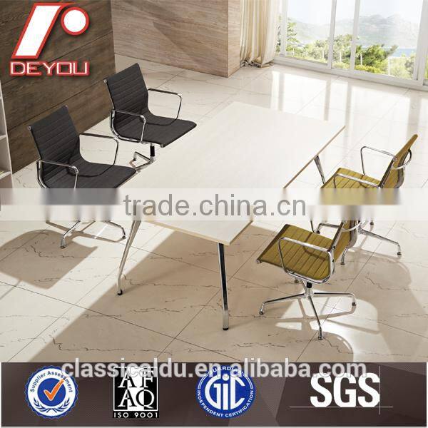 EA108 Modern fabric ribbed replica office conference chair with glides