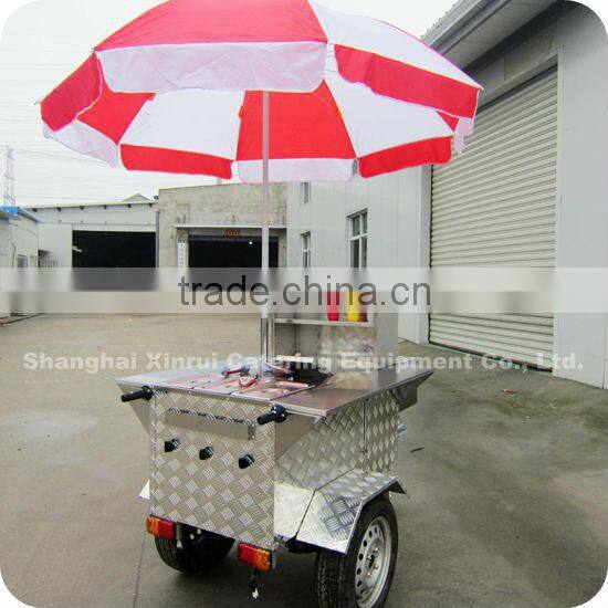 2013 Professional Stainless Steel Electric Bike Hot Dog Pizza Trailer XR-HD110 A