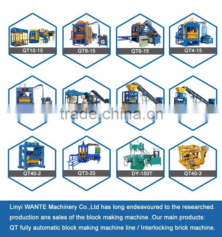 QT3-20 Multi used hollow block and paving block making machine,brick machine manufacturers