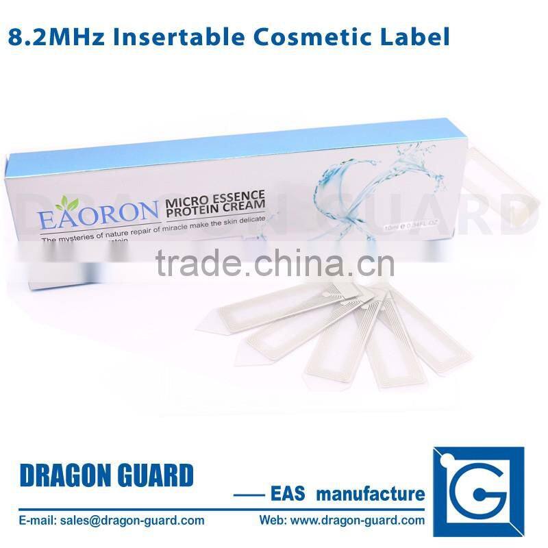 Cosmetic anti-theft RF Insertable Label,8.2mhz cosmetic label