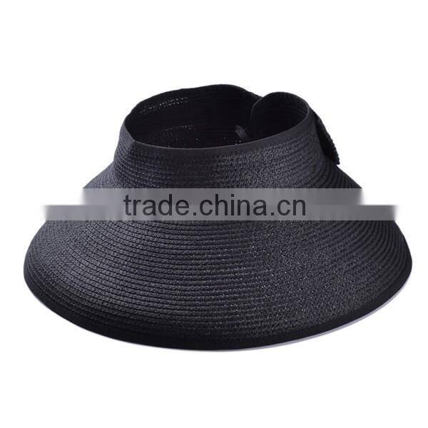 Fashion women straw hat for sale foldable sunscreen beach cap