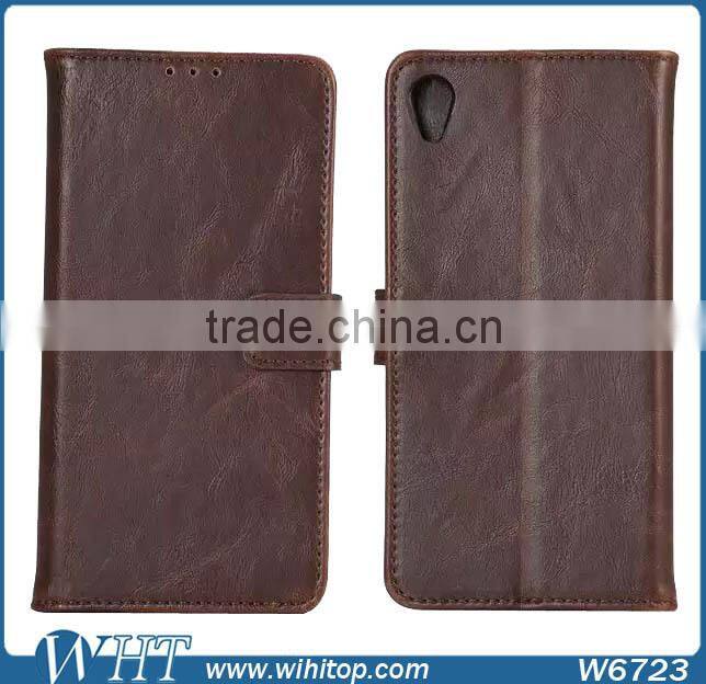 For Sony Xperia Z3+ Leather Case, Crazy Horse Wallet Leather Flip Stand Case for Sony Xperia Z3+ Plus E6553