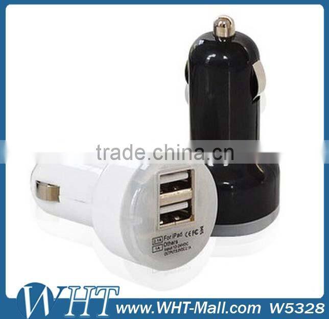 Manufacturer Price Dual USB Car Charger for iPhone, for Samsung ,for iPad
