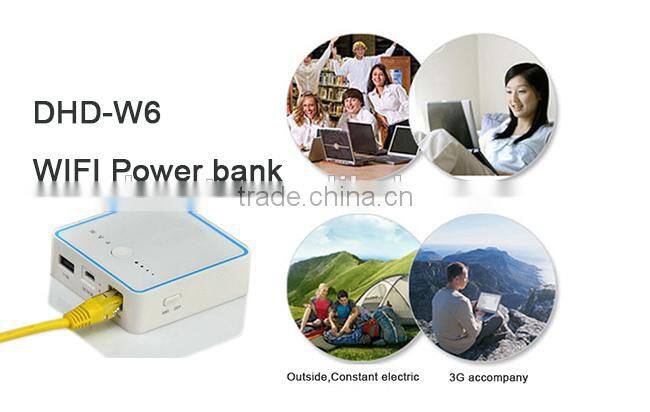 Mini 3G Wifi Router with Batery Power Bank G6