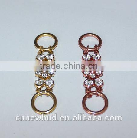 Apparel decorating diamond necktrim,stone shoe buckle