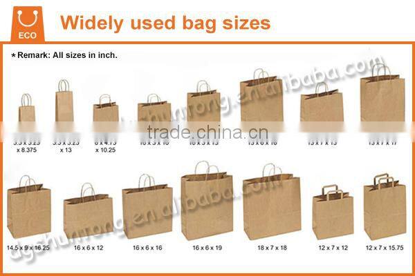 Custom hot pink paper bags with handles