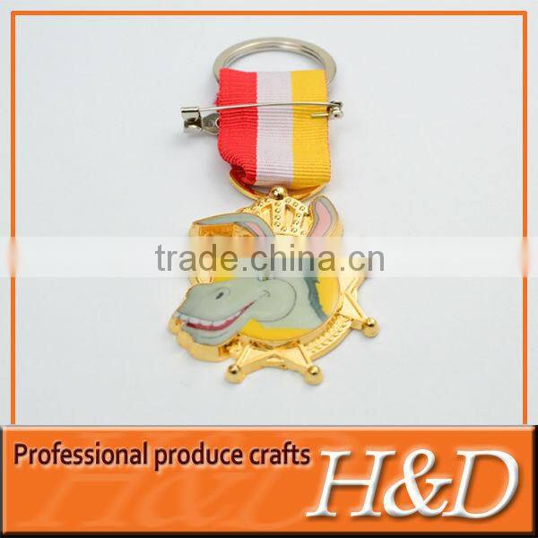 Customized Animal Shape metal sport medal with pin