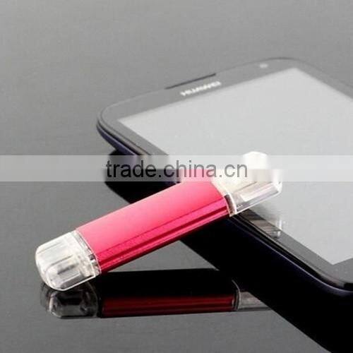 Customize laser engraving branded android phone 8GB, 16GB, 32GB high speed otg usb flash memory pen drive sticks