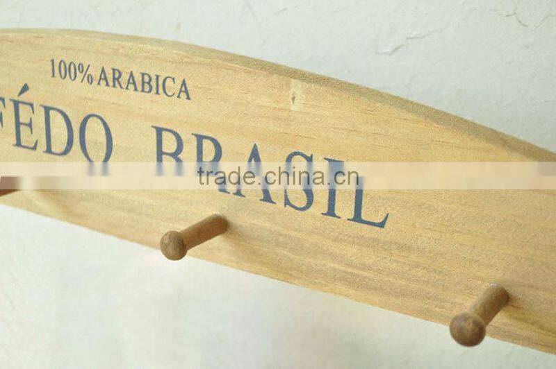 Hot sale Clothes hanger hook wooden hanger hook Children clothes wall hanger