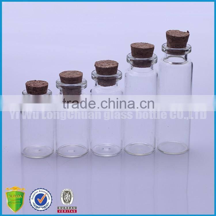 mini glass drift bottles with cork 10ml
