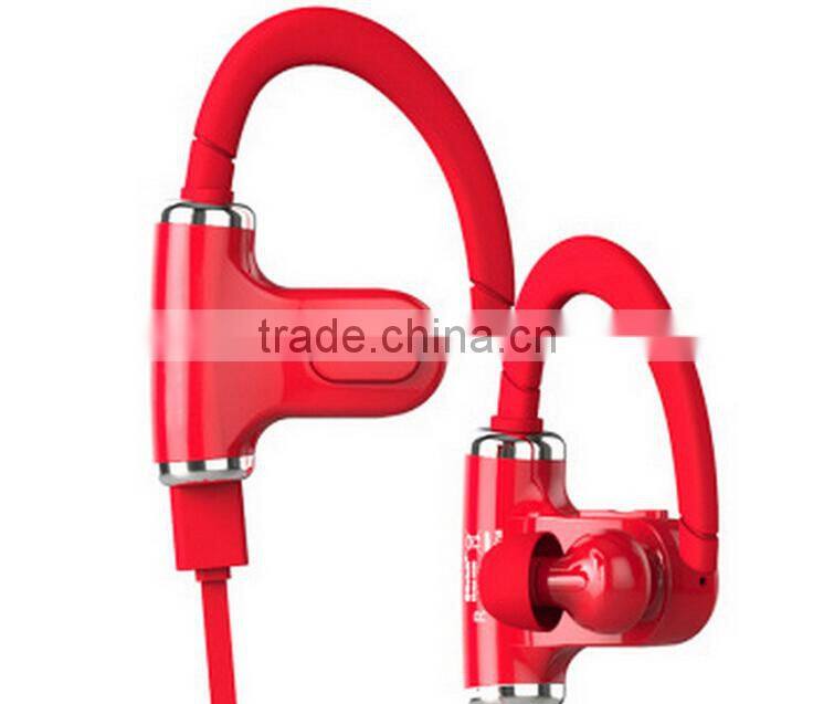 2015 best wireless ear hook bluetooth stereo cell phone headset with microphone of best price
