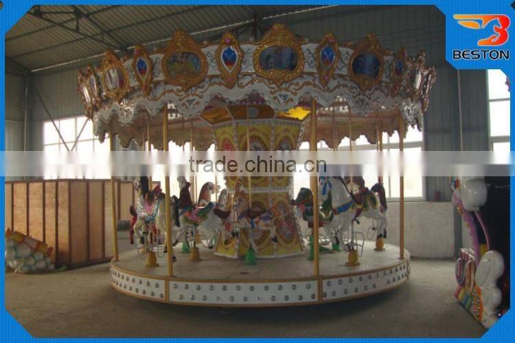 Beston 24 seats luxury carousel,kids carousel rides,carousel horse rides for sale
