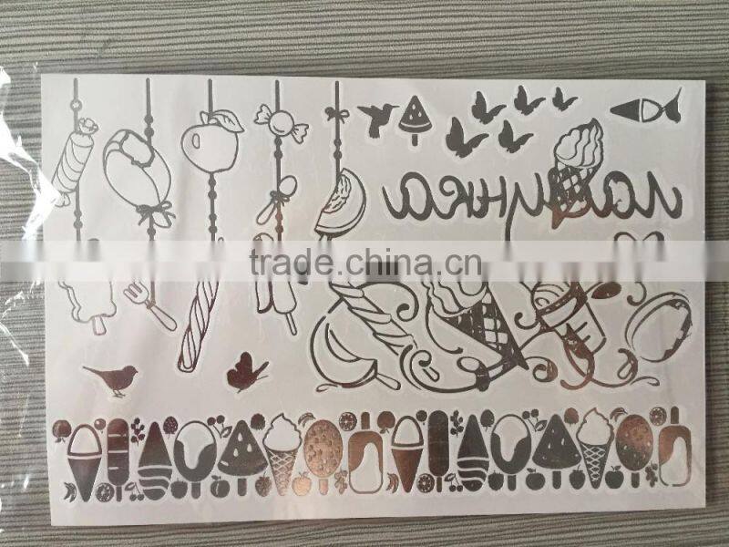 Foil tattoo sticker,temporary tattoo sticker,body tattoo sticker