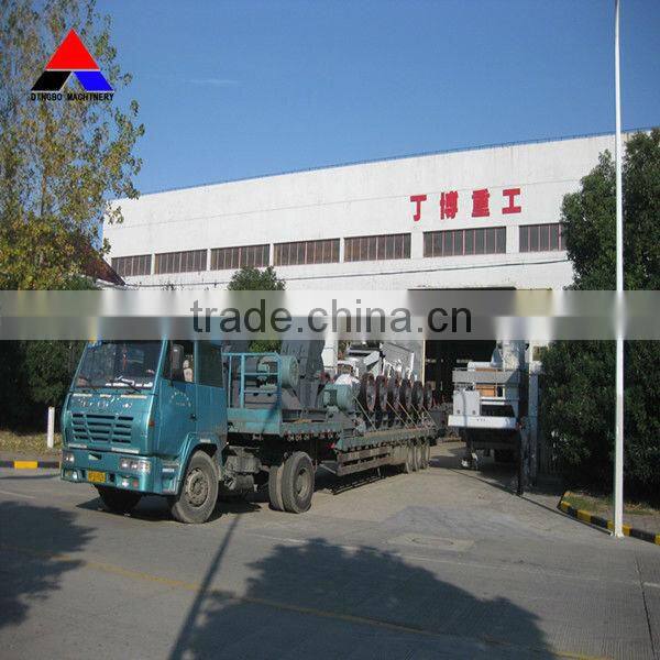 large river rock stones crusher