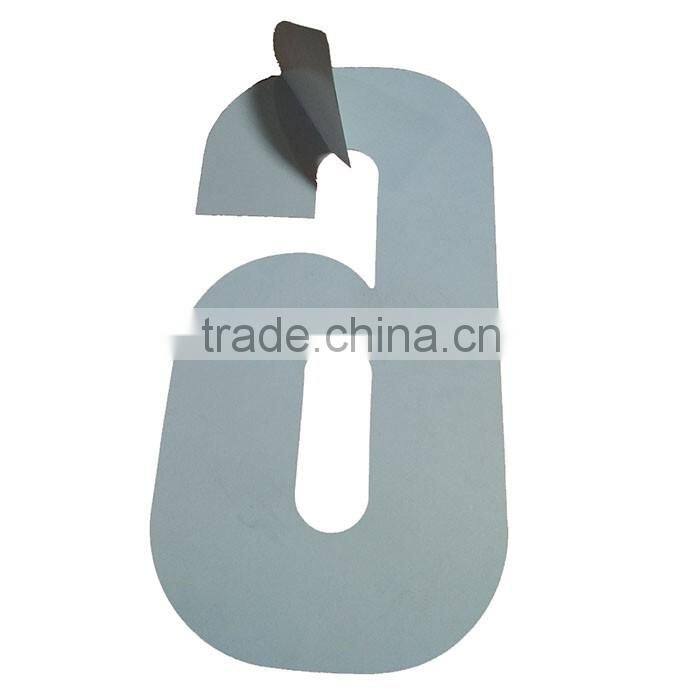 Red reflective pvc Soft Print Label Reflective Number Sticker Card