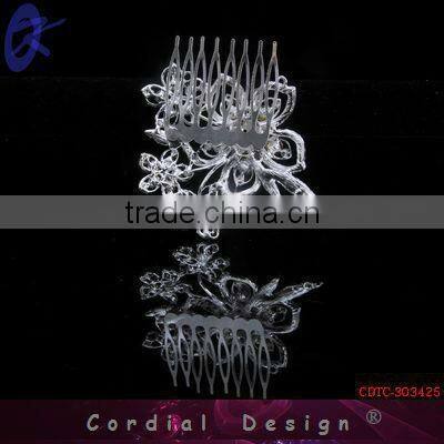 2013 Tiara Crown Rhinestone Hair Comb Accessory For Party