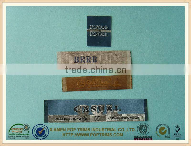 brand name garment woven label for clothing