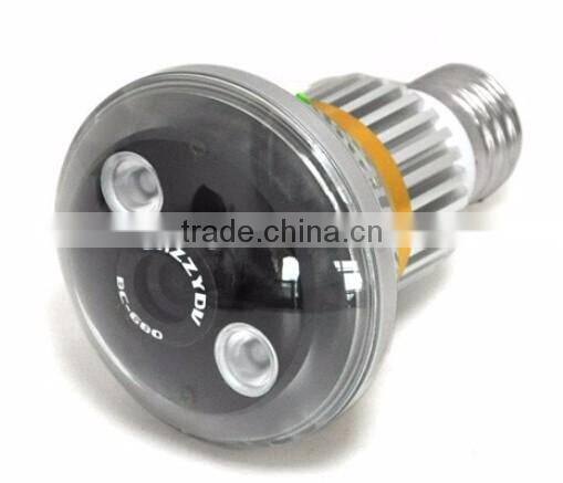 BC-680C Bulb-Shaped CCTV Bulb DVR Camera Security Surveillance with black cover