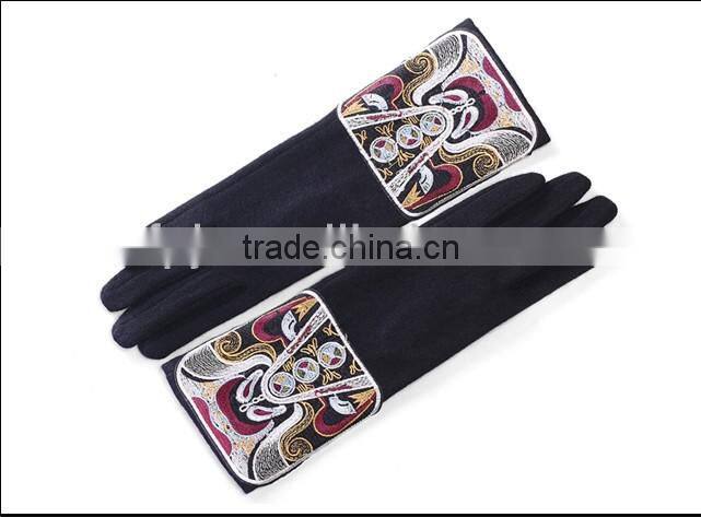 Ladies soft hand long wool gloves manufacturers in china with Facebook