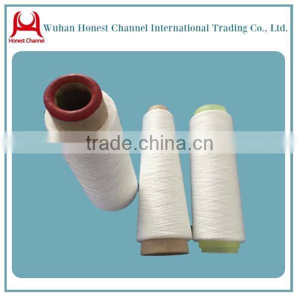 Raw white 30s polyester spun yarn for sewing thread / 100% spun polyester yarn
