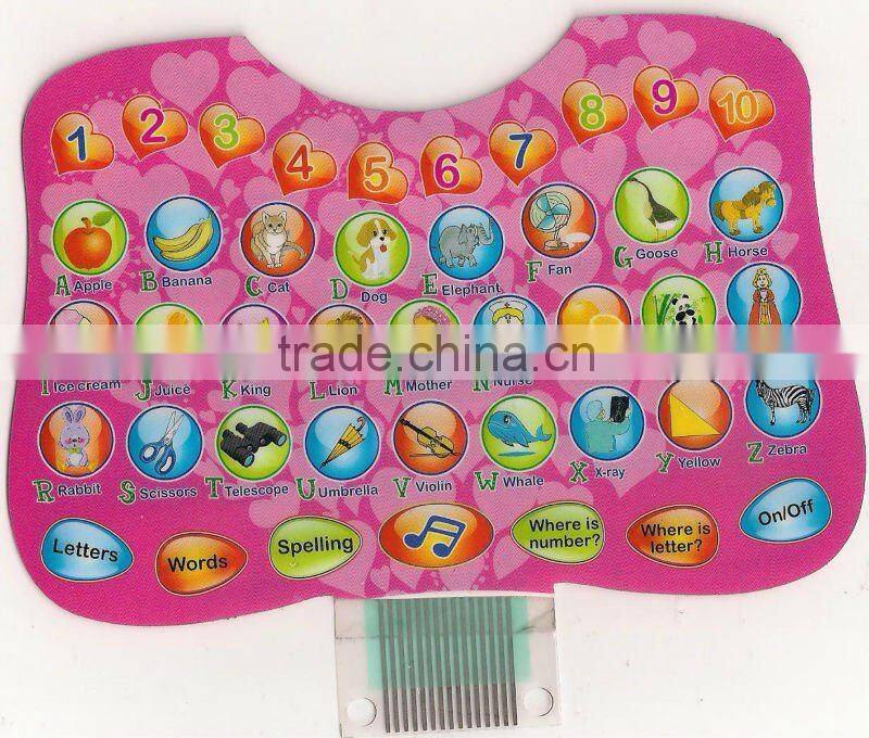 push button ,keyboard/ keypad membrane switch/ flexible circuit / membrane panel