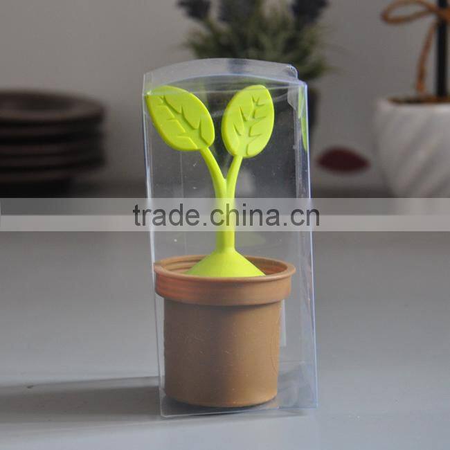 Silicone flower pot tea infuser wedding favor