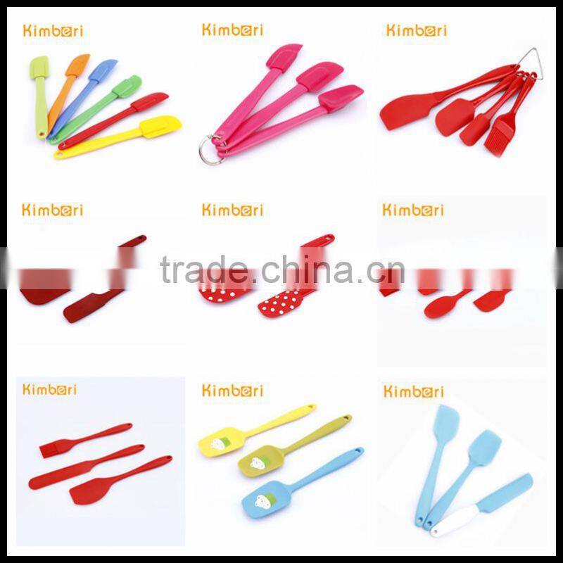 FDA/LFGB Kid Spatula Different Color Good Quality Plastic Handle Kid Mini Plastic Spatula
