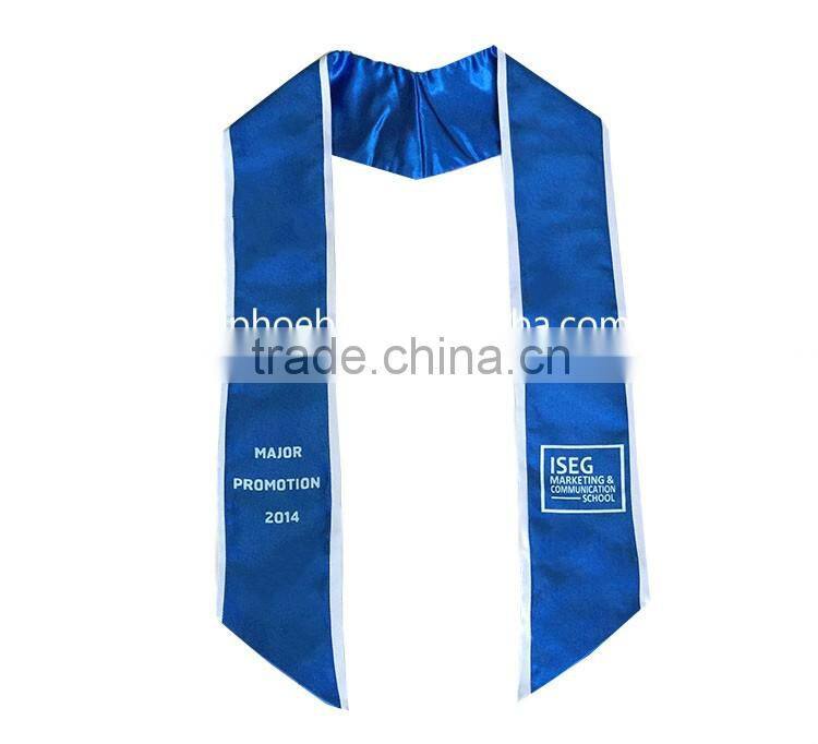 Hot Sell Stain Graduation Imprinted Trimming Stoles