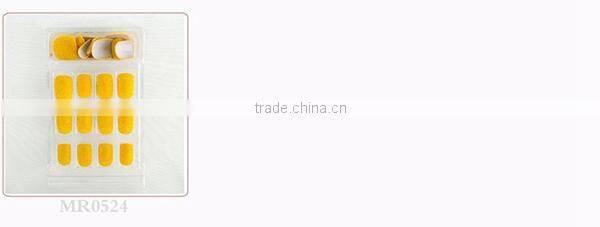 New fashion 24pcs artificial nail tips full cover velvet false nails manicure kit