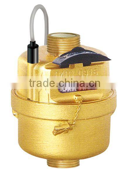 Class C volumetric type rotary piston remote reading water meter / brass water meter