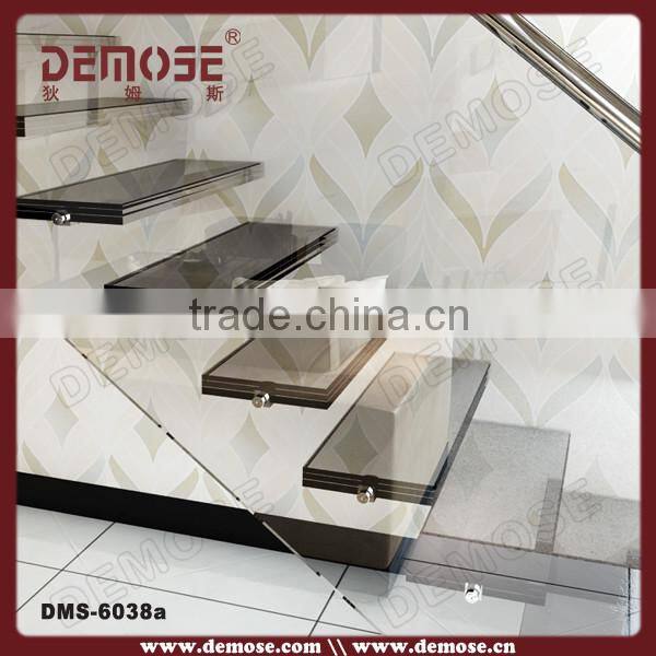 diy wood stair design / floating stairs wood