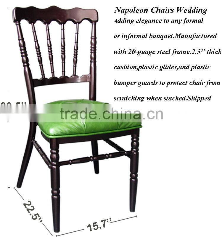 Factory Direct Aluminum Napoleon Chaise/Napoleon Chairs for Wedding